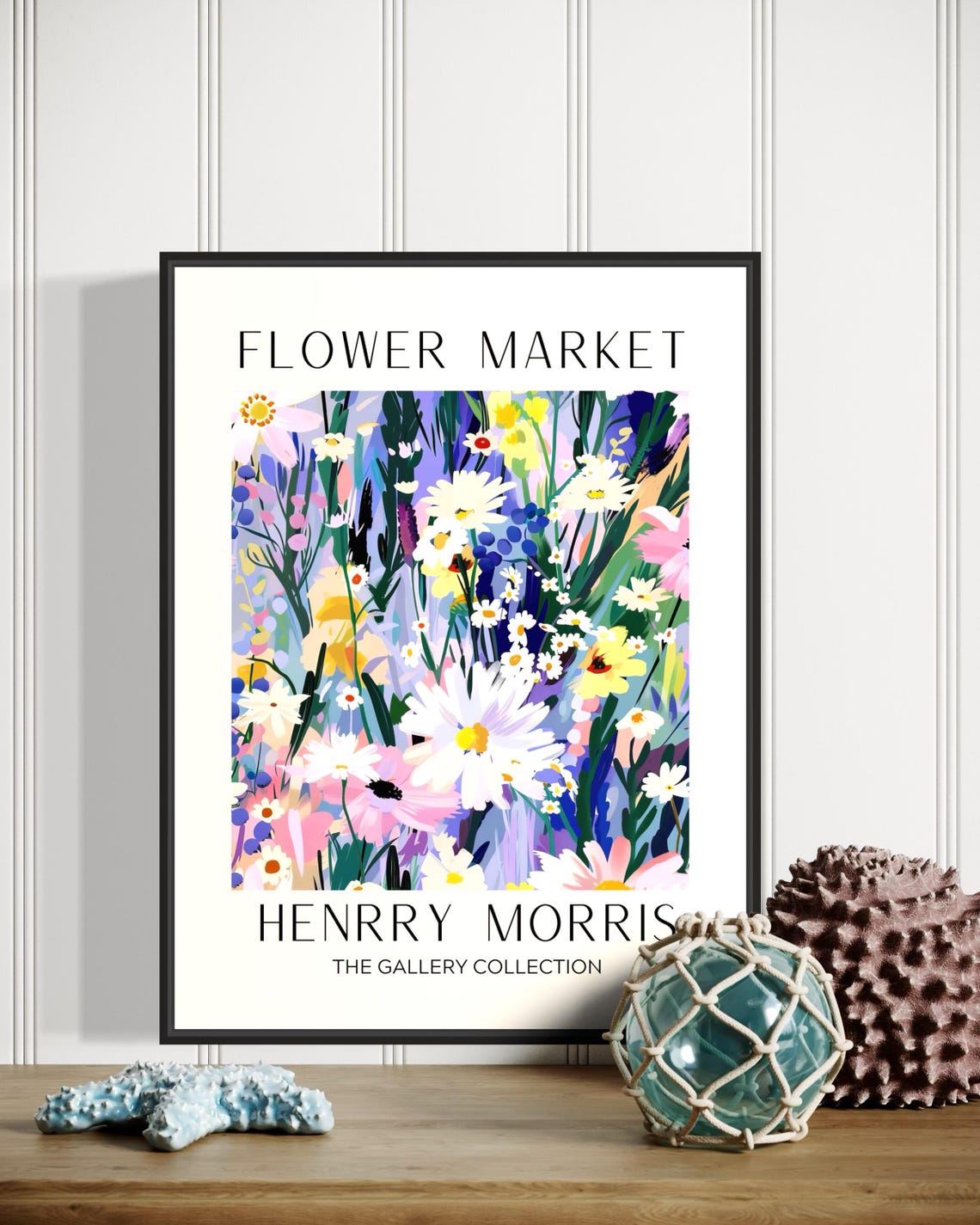 Flower Market Henrry Morris Botanical Gallery Collection Poster - Image 5