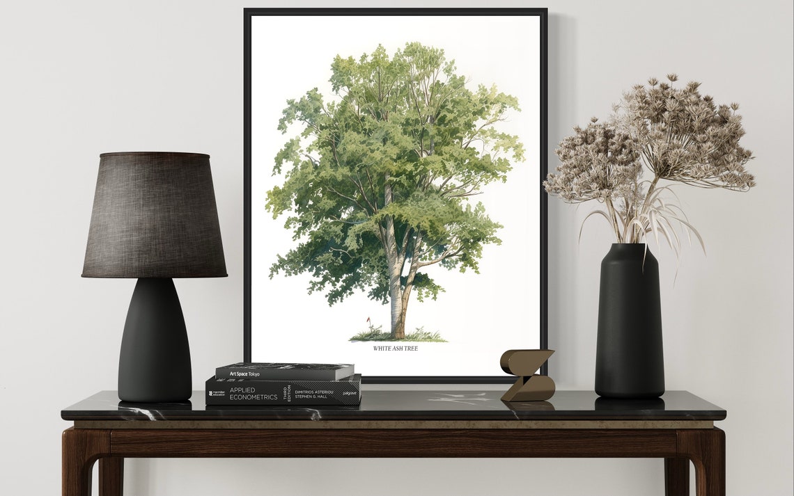 White Ash Tree Art Print White Ash Tree Wall Art Poster - Image 3