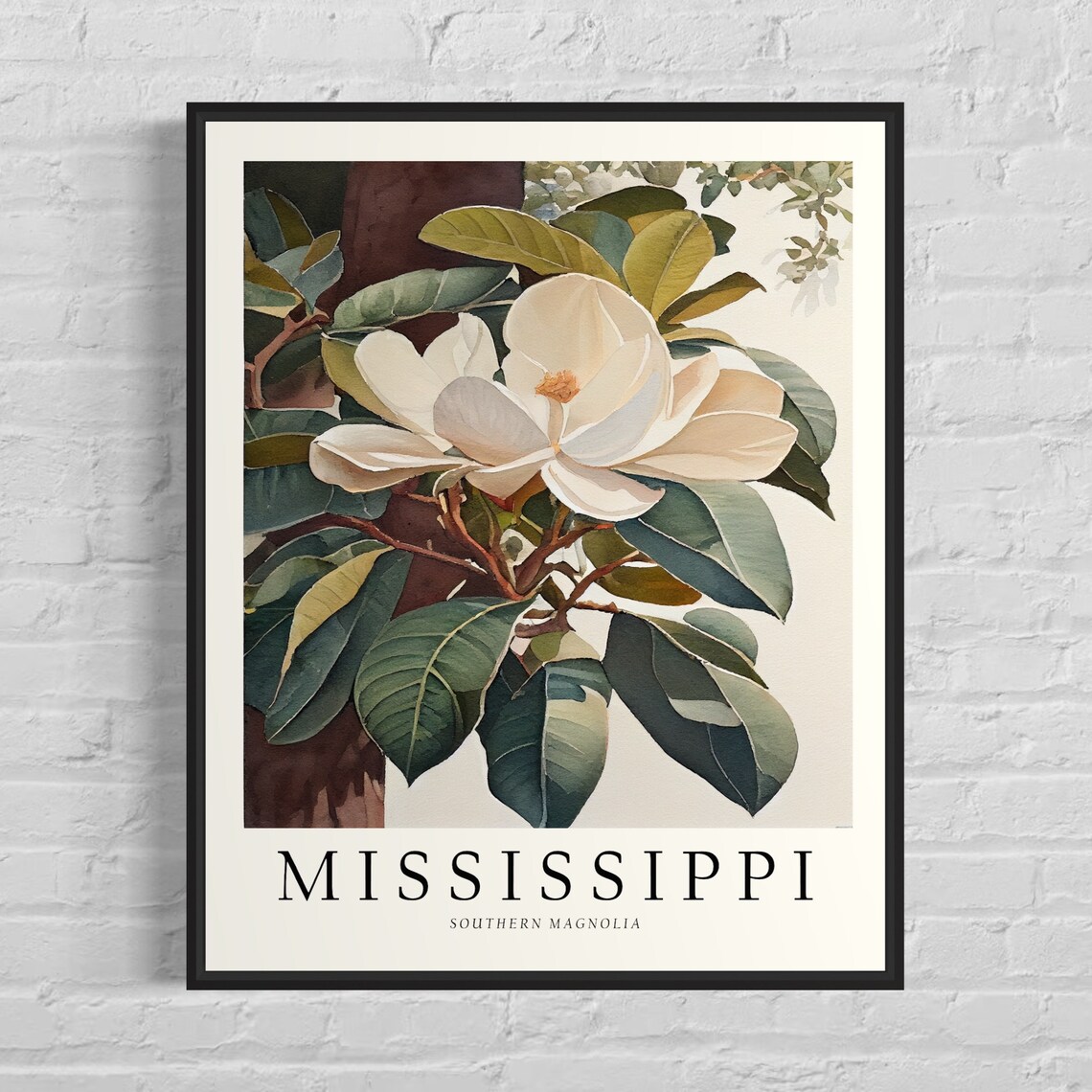 Mississippi State Tree Southern Magnolia Art Print