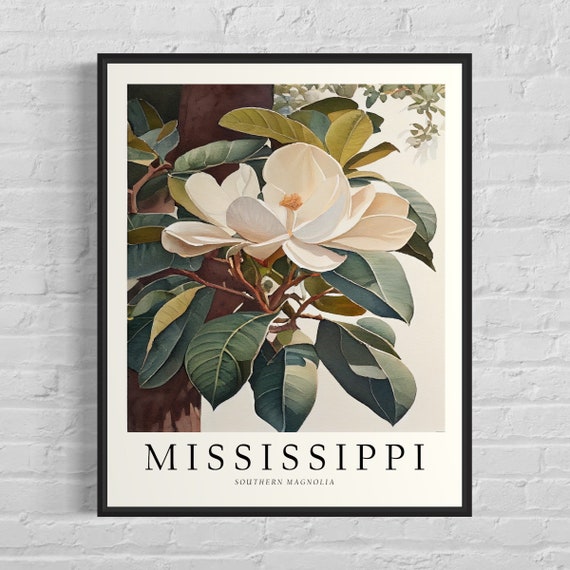 Mississippi State Tree Southern Magnolia Art Print