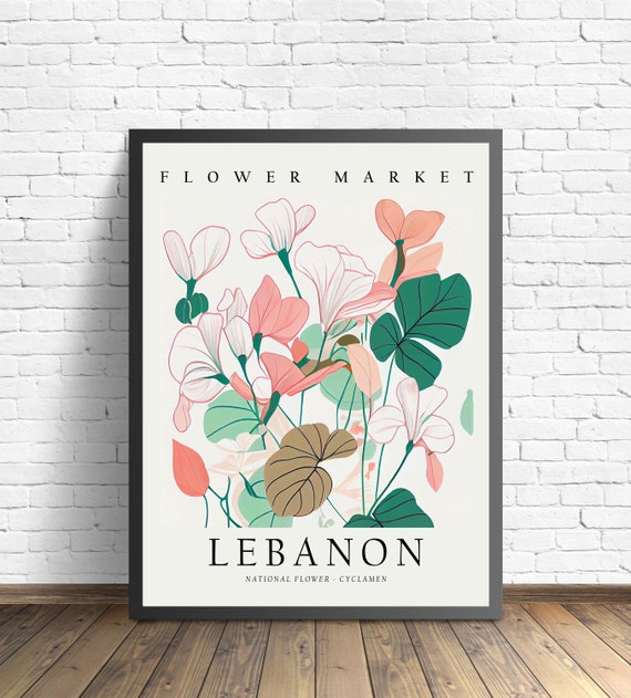 Lebanon National Flower Market Art Print