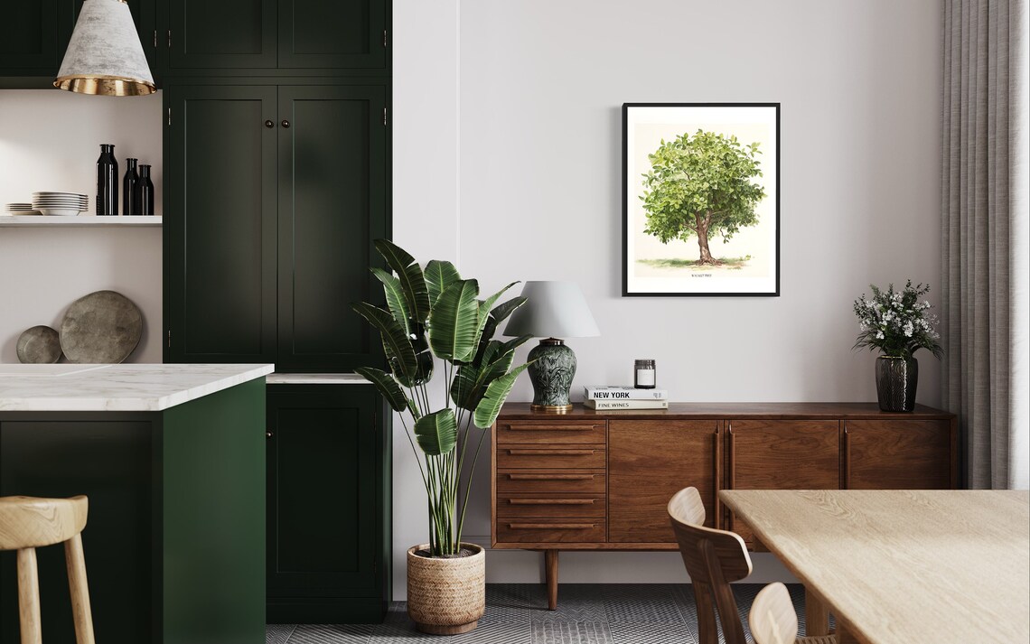 Walnut Tree Art Print, Nature Tree Poster - Image 3