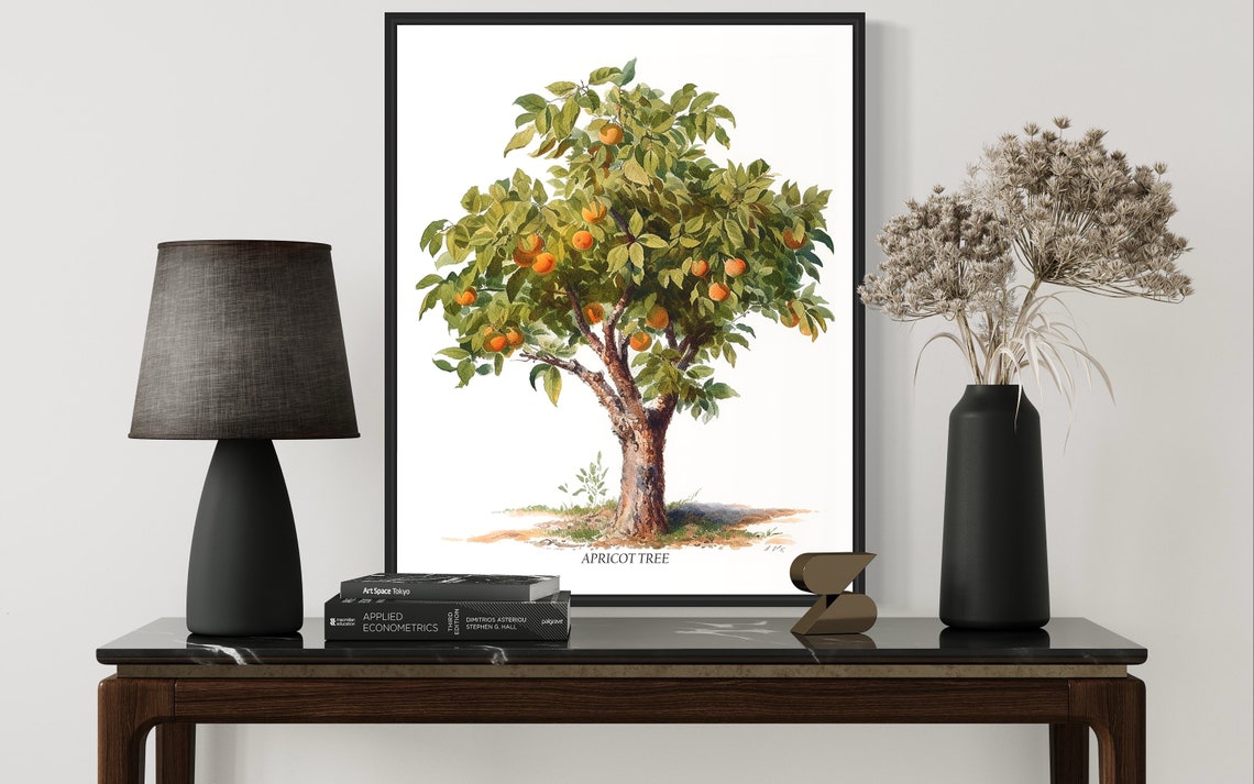 Apricot Tree Art Print Apricot Tree Wall Art Poster - Image 2