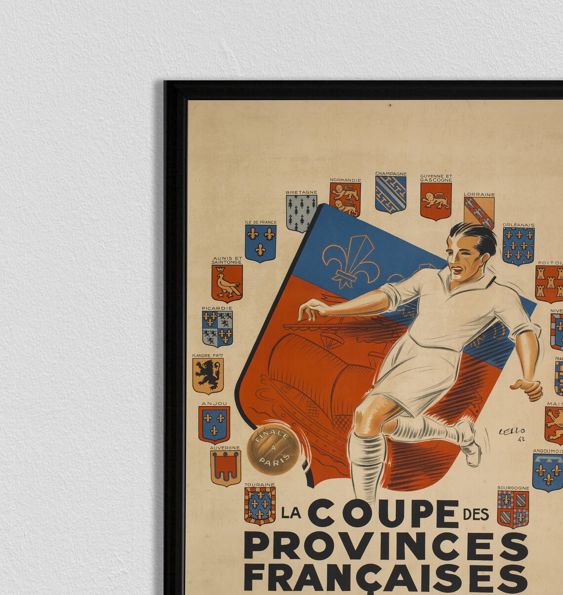 Soccer World Cup Football Poster, Sports Wall Art Print - Image 2