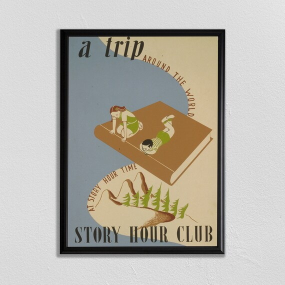 Book Poster, Vintage Reading Quote Art Print