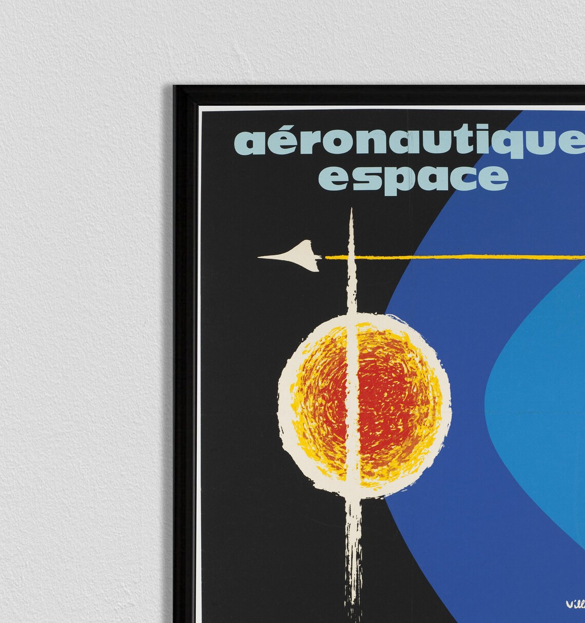 Vintage Rocketship Space Travel Art Print - Image 2