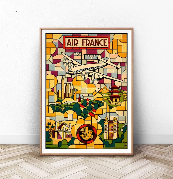 Paris Travel Poster, Arc De Triomphe France Decor