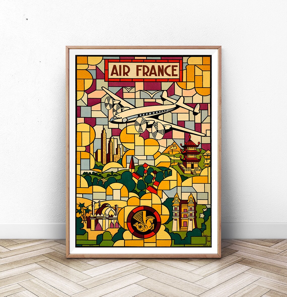 Paris Travel Poster, Arc De Triomphe France Decor