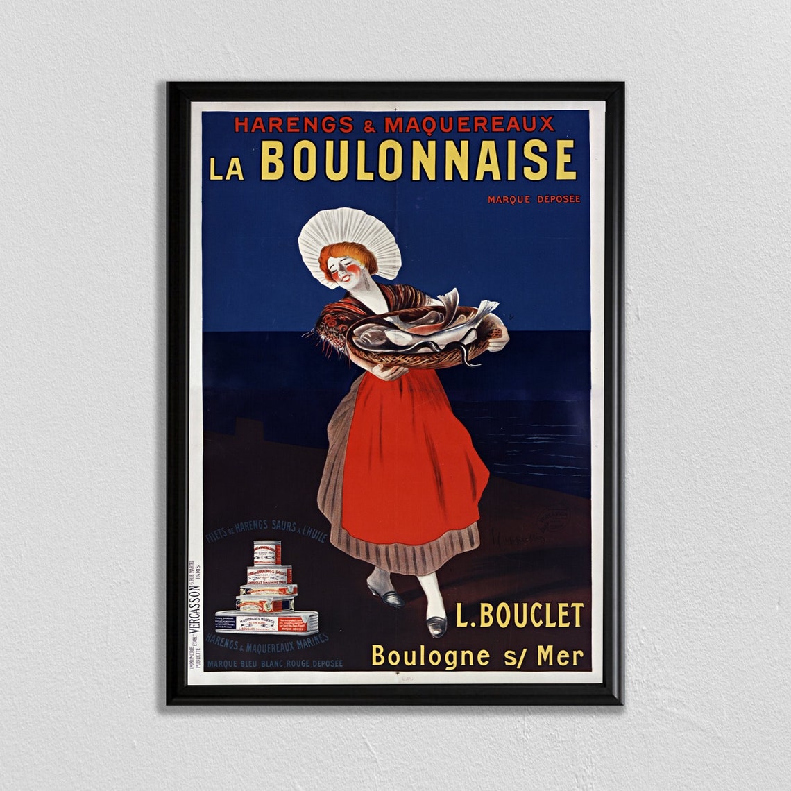 Leonetto Cappiello Vintage Print Paris Wall Art Vintage French Poster Fishing Poster Vintage Ad Literary Poster Food And Drink