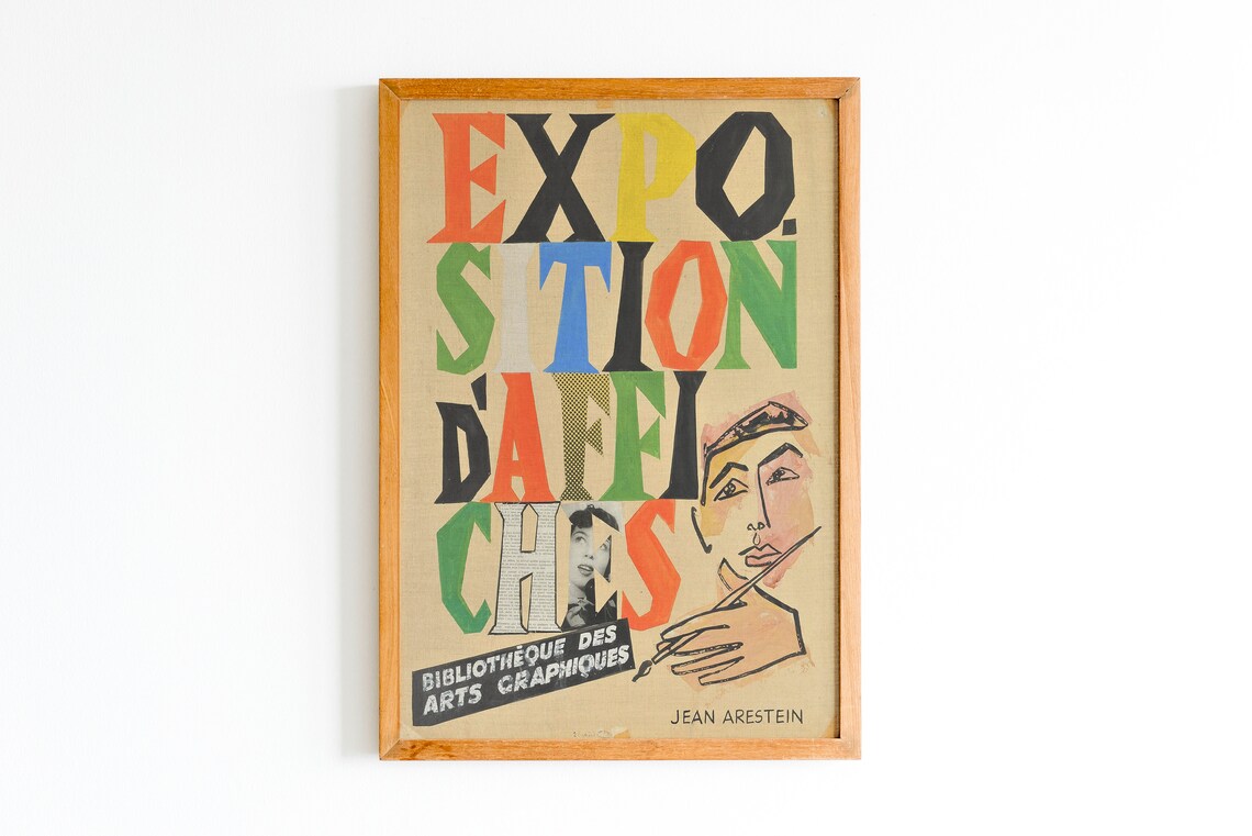 Paris Exhibition Poster, Museum Wall Art Print