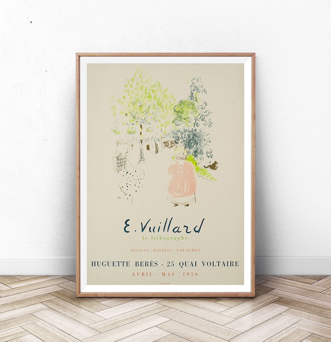 Vuillard Art Exhibition Poster, Modern Paris Print