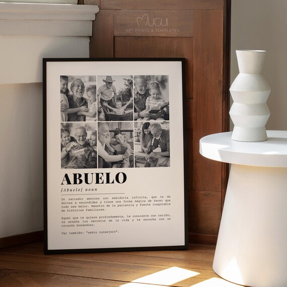 Spanish Version Grandfather Definition Poster Gift