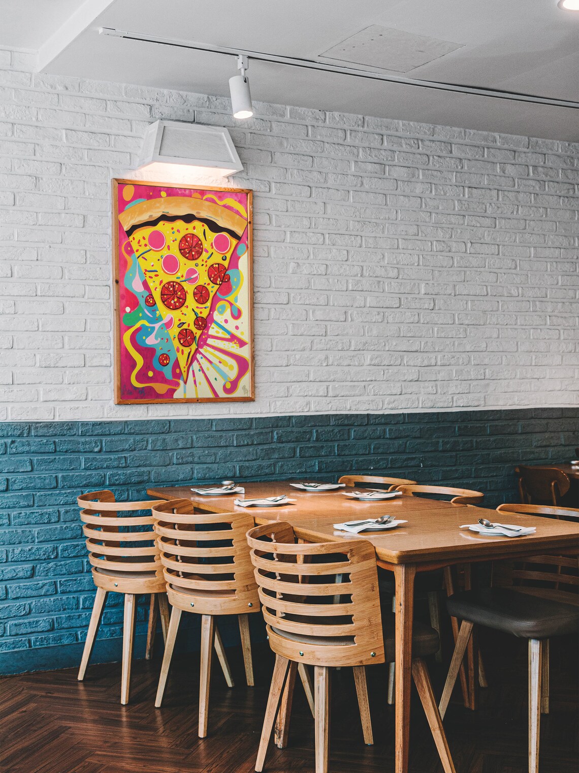 Pizza Abstract Pop Art Food Wall Art Print - Image 2