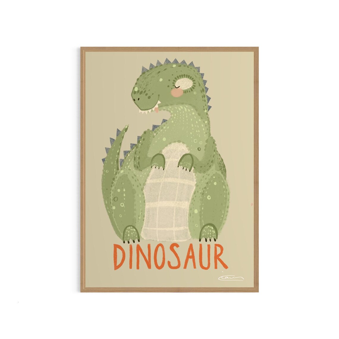 Personalized Dinosaur Print, Montessori Nursery Decor - Image 4