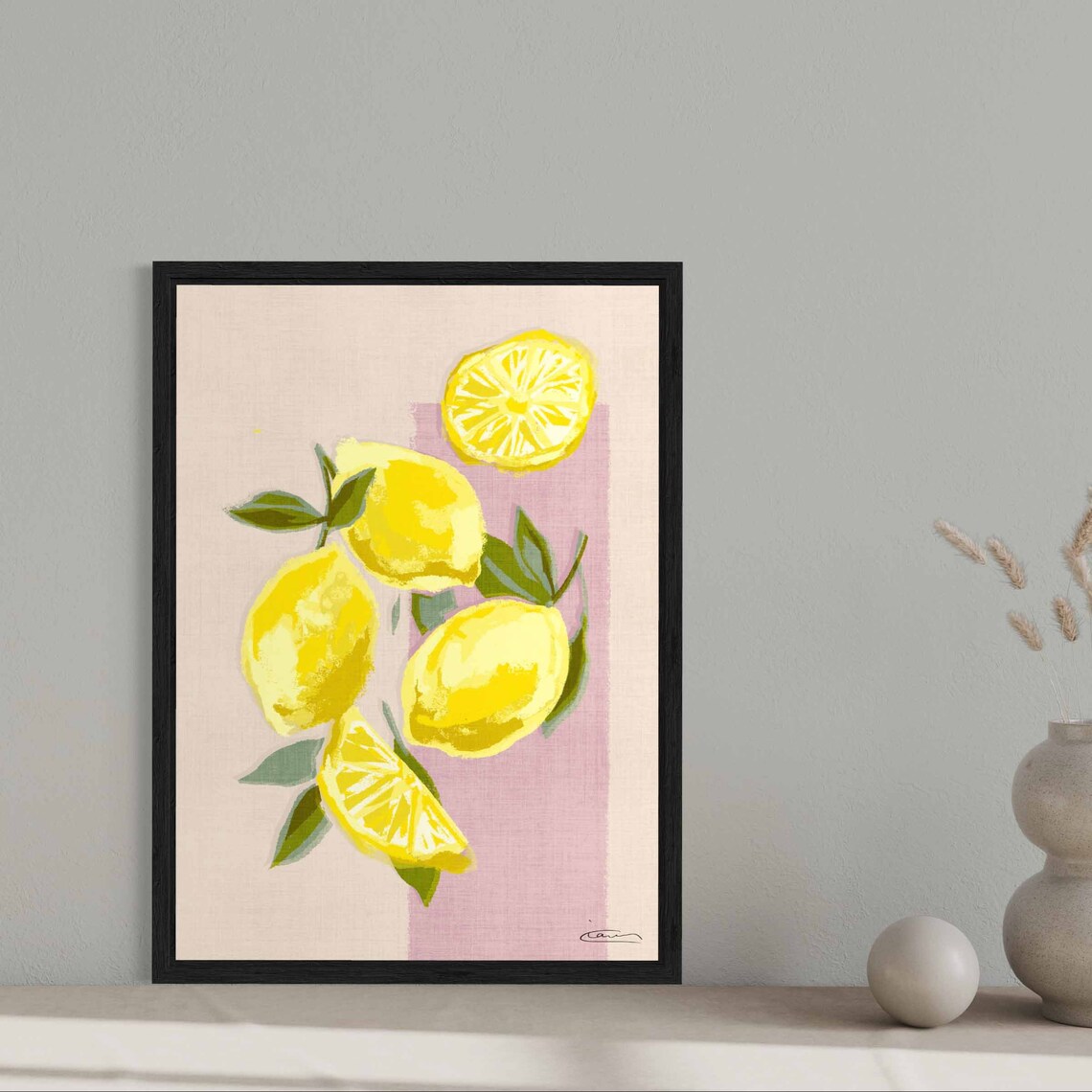 Lemons Print Easy Peasy Lemon Squeezie Wall Art Citrus Home Decor With Fruit Poster Kitchen Decoration - Image 3