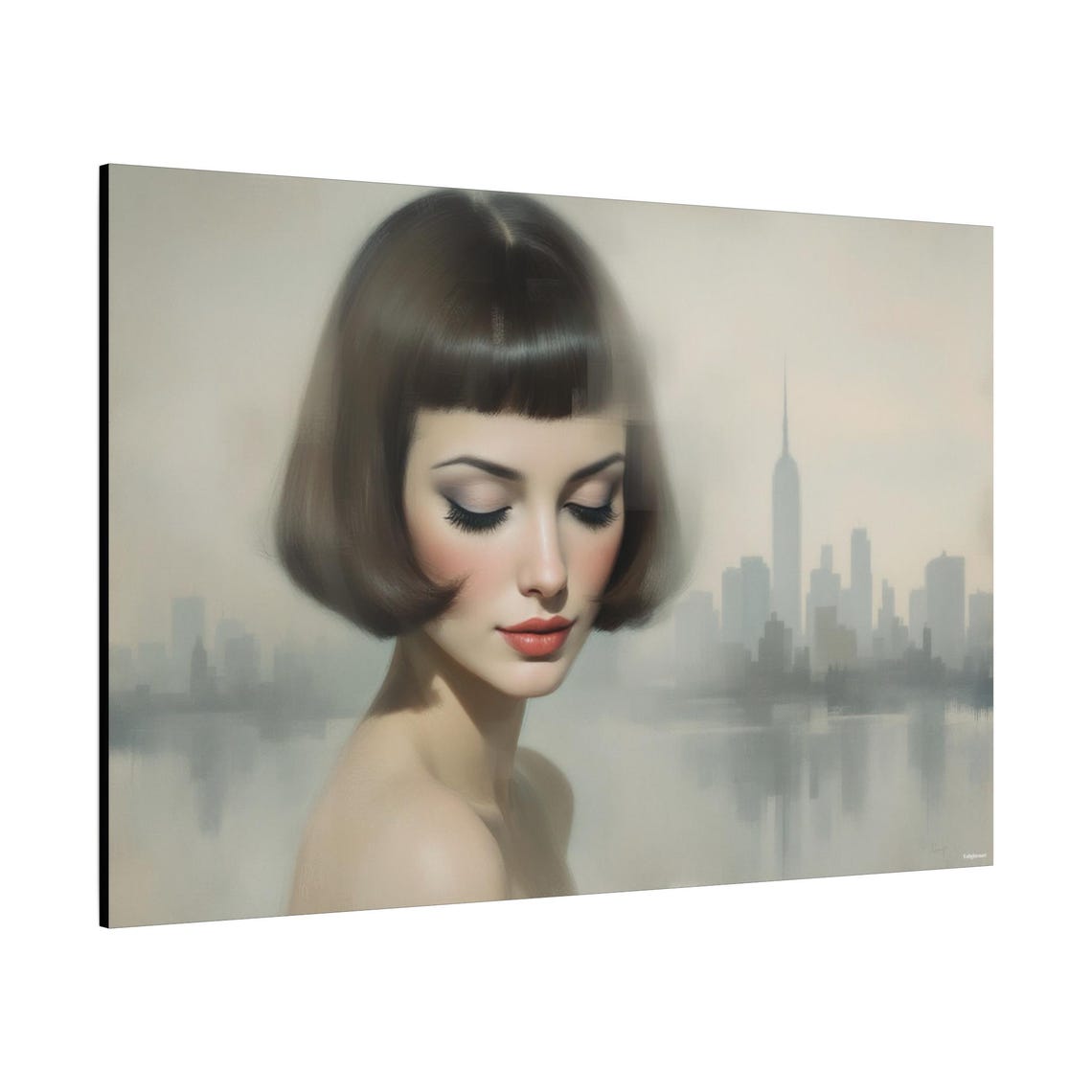 Echoes Of A Portrait Abstract Art Print - Image 2