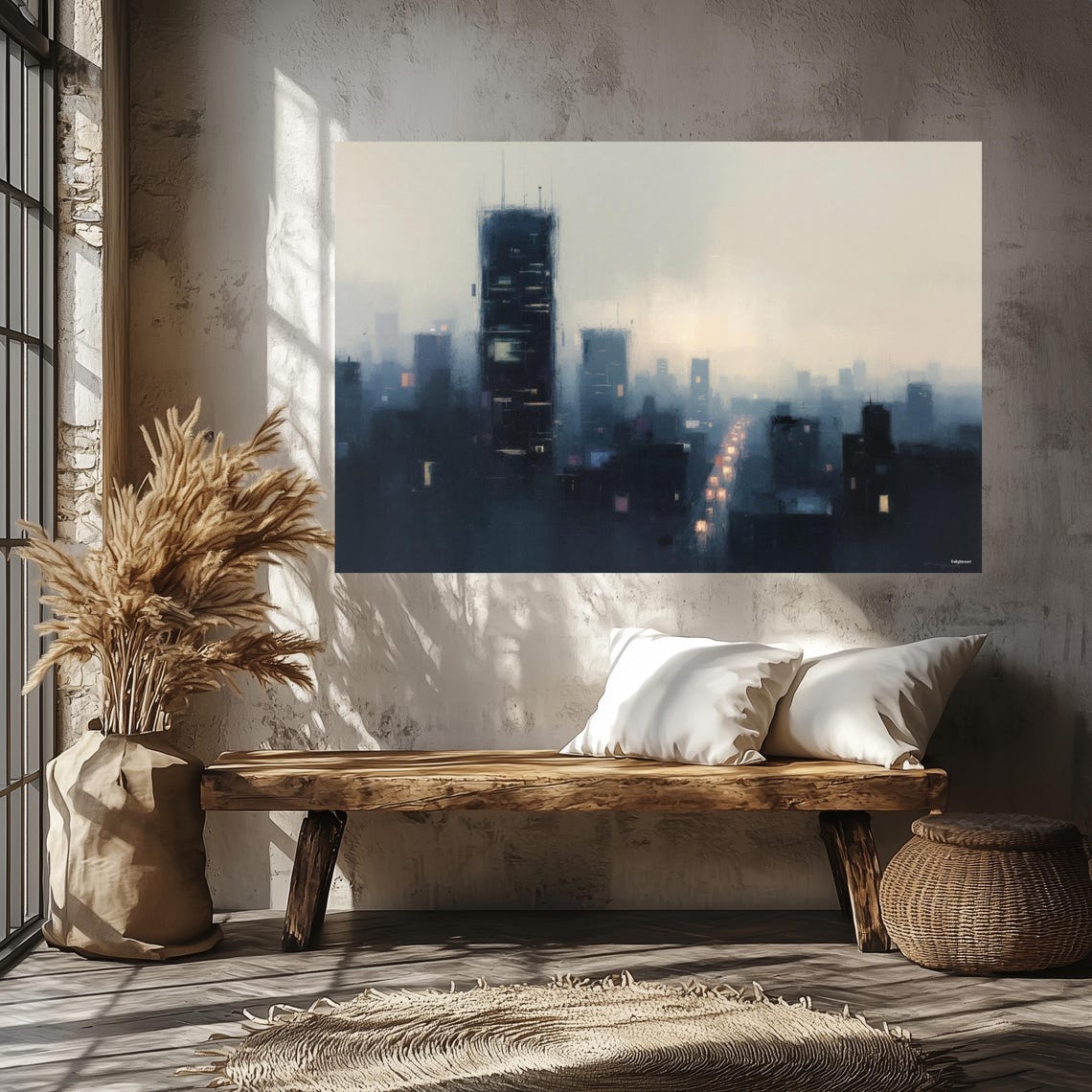 Urban Mist - Modern Abstract Art Print