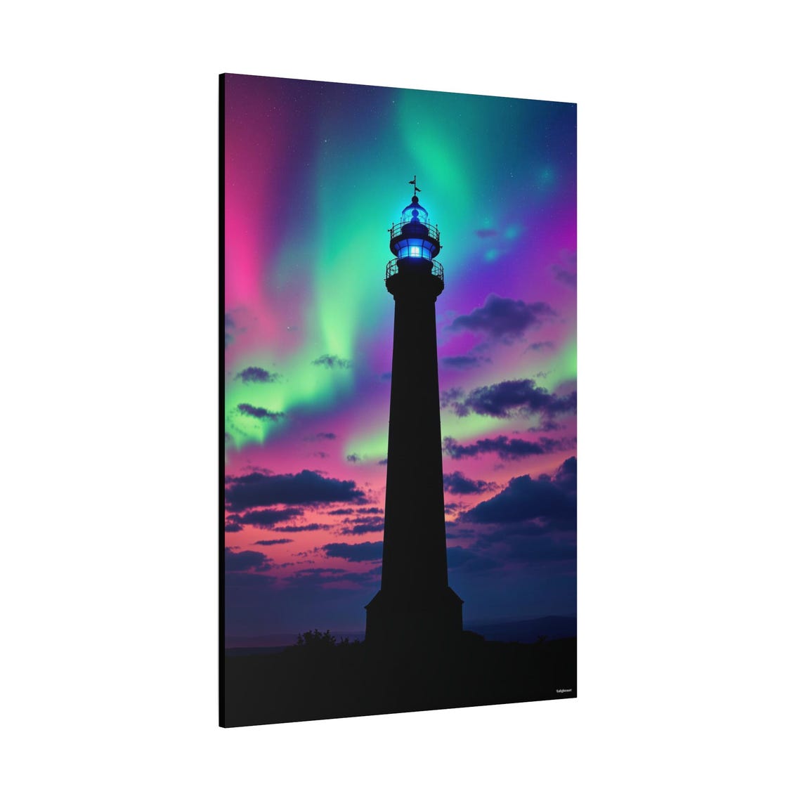 Aurora Lighthouse - Coastal Art Print - Image 2