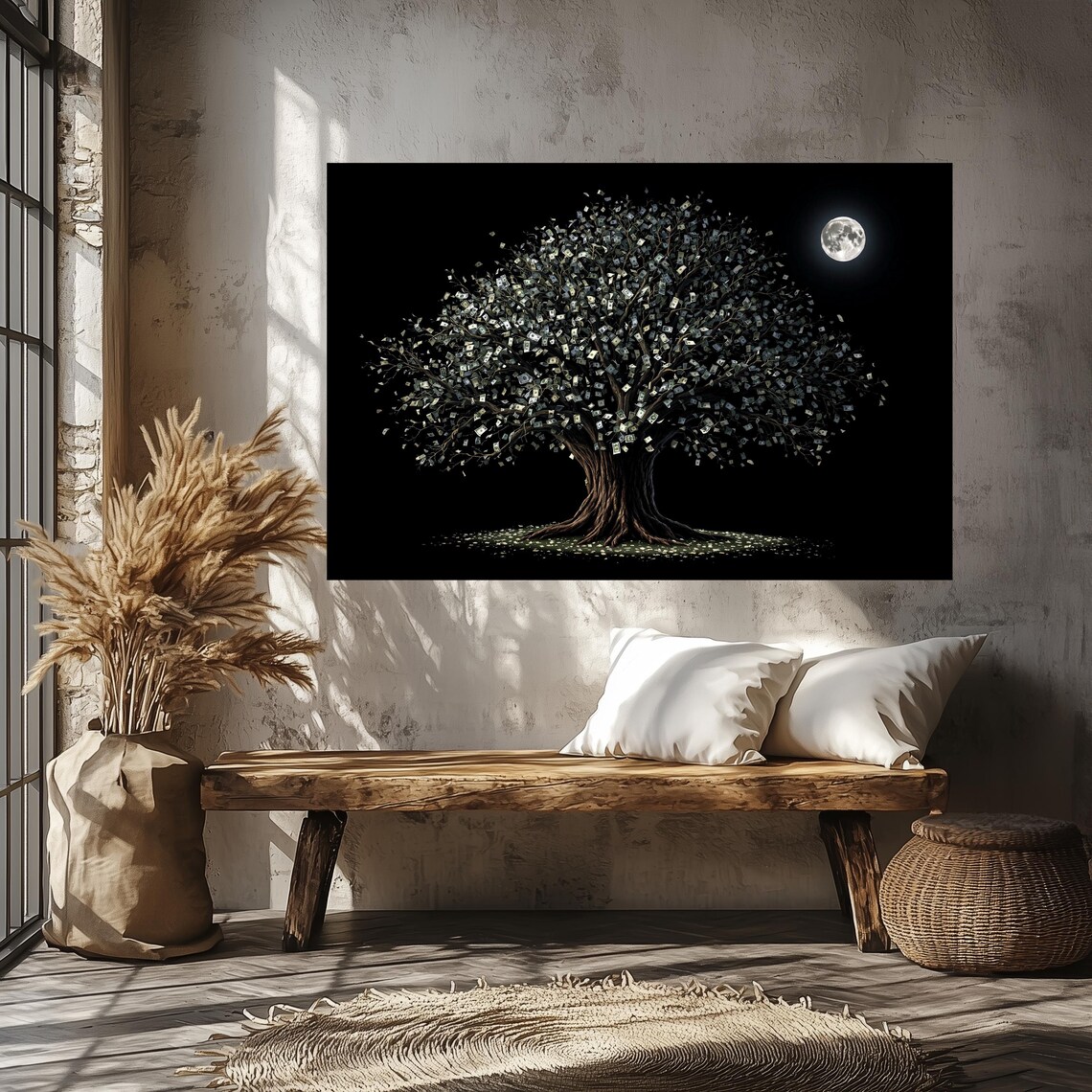 Money Tree Nature Art Print - Image 3