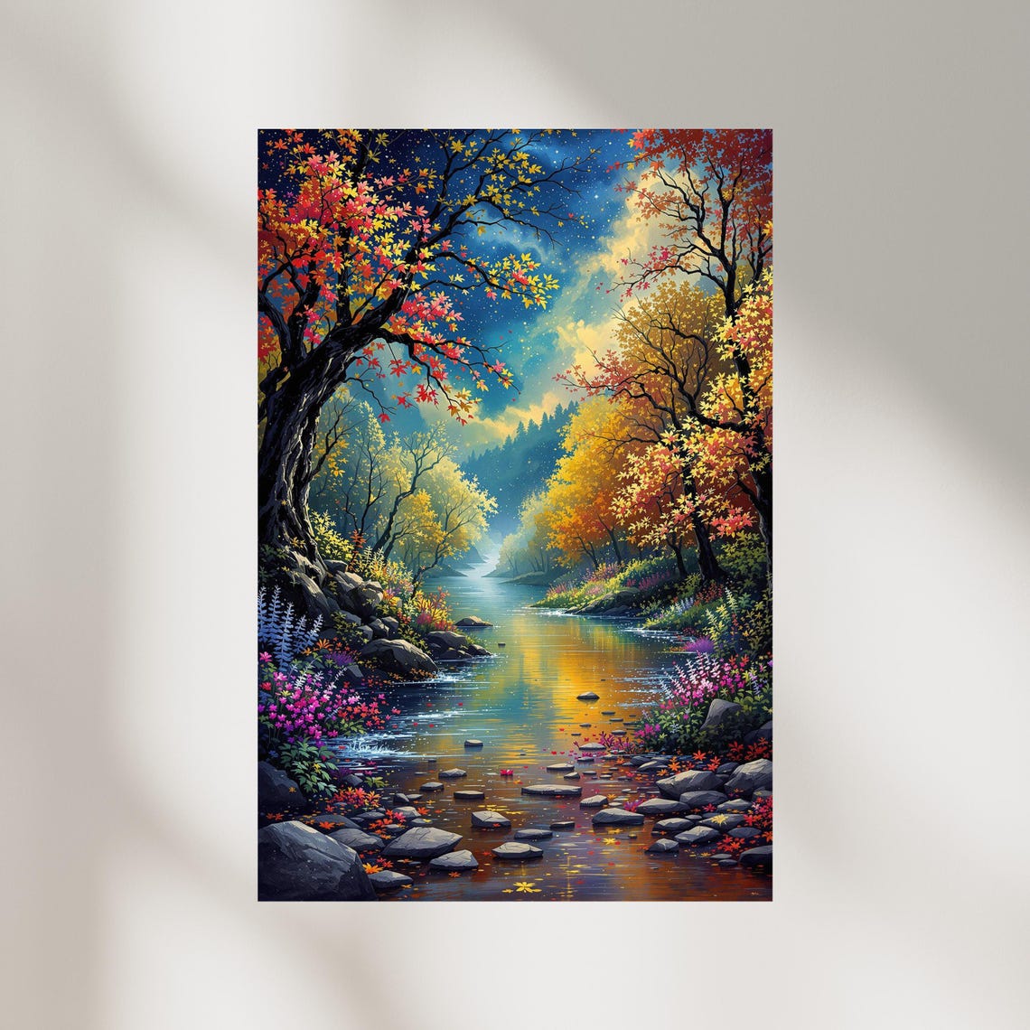 Autumn Landscape, Seasonal Art Print