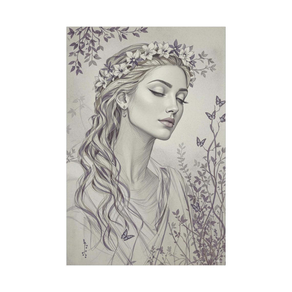 Saint Of Serenity - Religious Art Print - Image 3