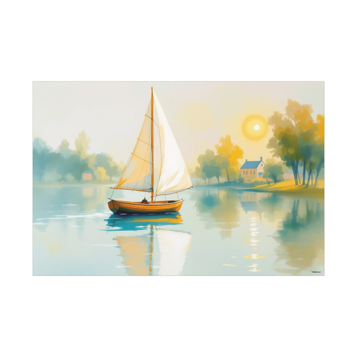 Sailboat Paradise - Coastal Art Print - Image 3