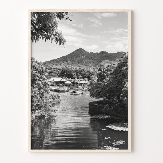 Lake Nicaragua Wall Art Print Black And White Lake Nicaragua Poster Lake Nicaragua Photo Dcor Lake Nicaragua Photography C19 399