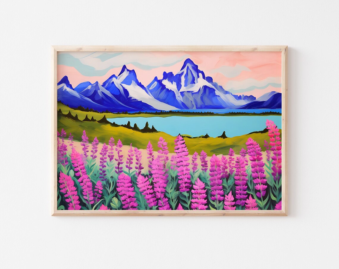 Vestrahorn Mountain Iceland Travel Poster, Landscape