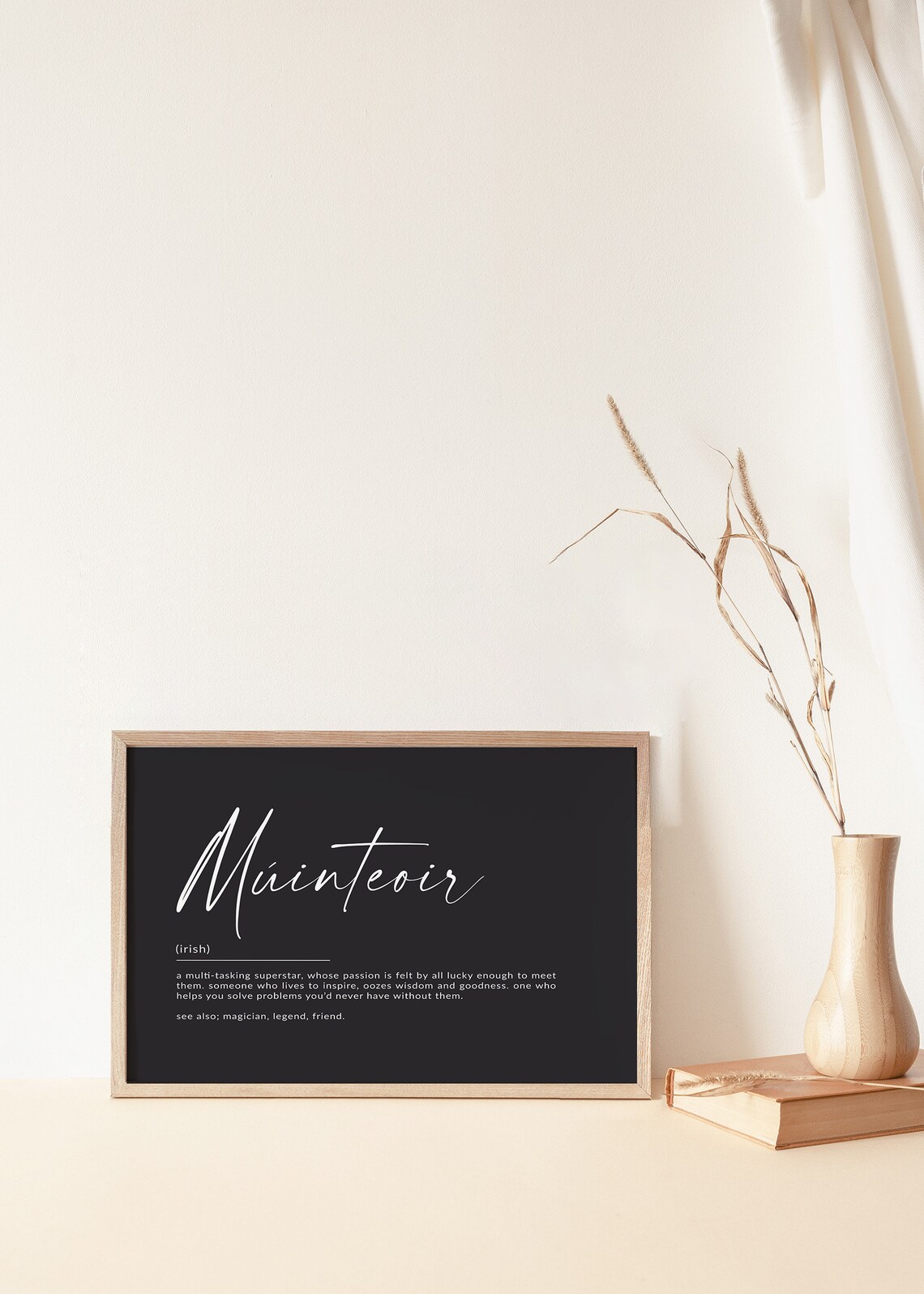 Minteoir Definition Print, Irish Teacher Gift - Image 2