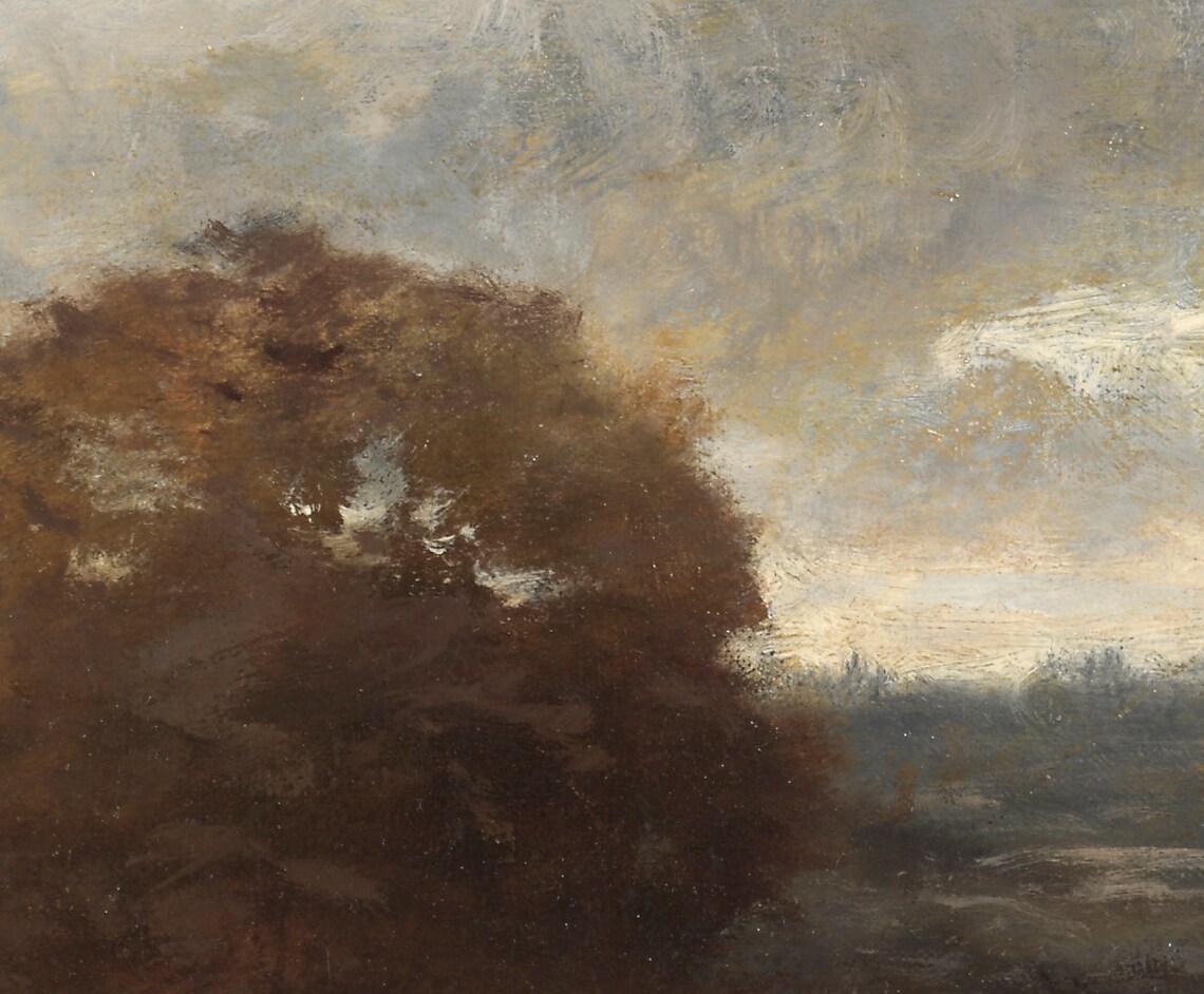 Fall Landscape Painting, Rustic Countryside Art Print - Image 2