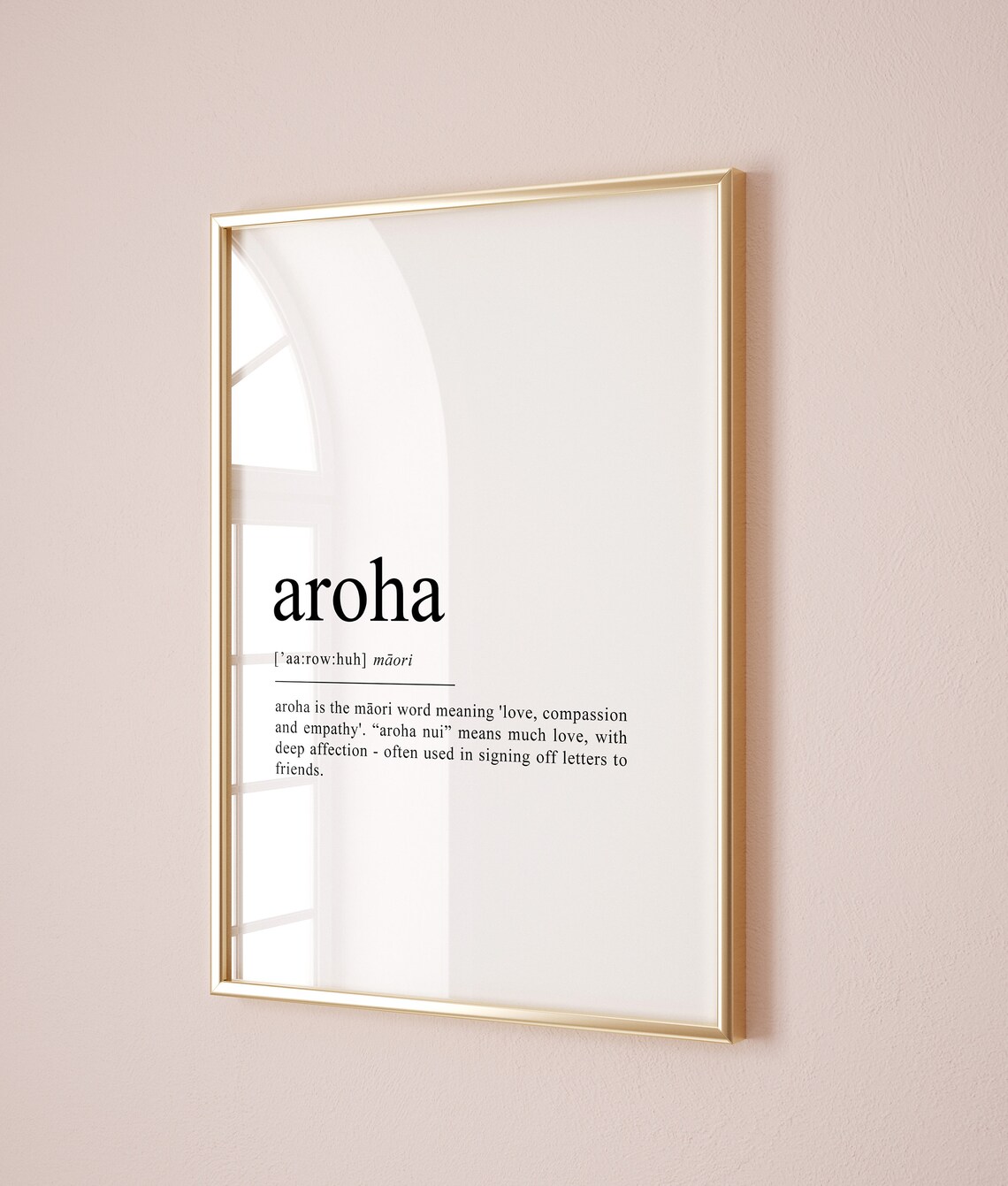 Maori Aroha Definition Poster, New Zealand Art Print - Image 2