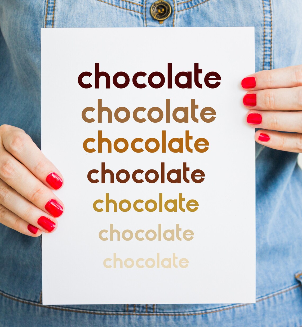 Chocolate Art Print, Teen Girl Room Decor - Image 2