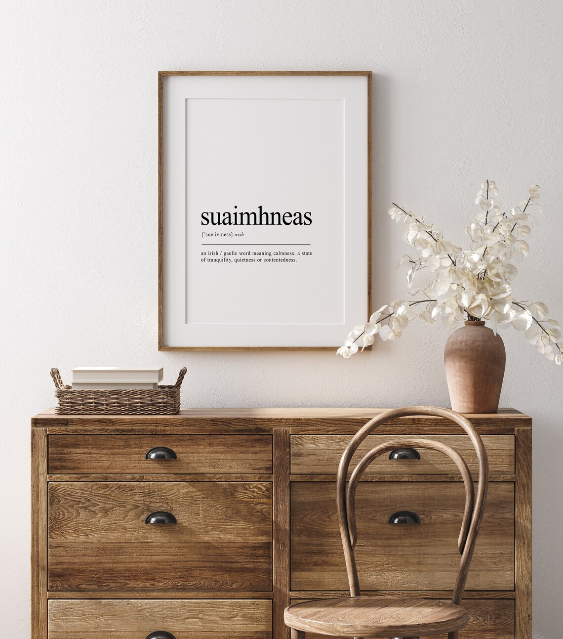 Suaimhneas Gaeilge Irish Definition Art Print - Image 2