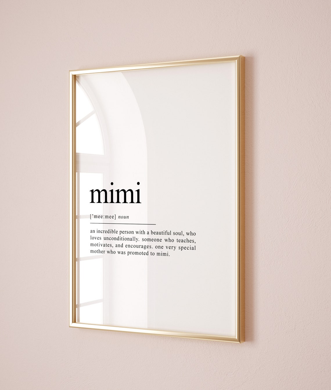 Mimi Dictionary Definition Meaningful Grandmother Gift Art Poster - Image 2