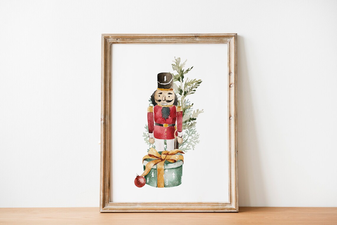 Vintage Nutcracker Christmas Wall Art, Xmas Decor - Image 2