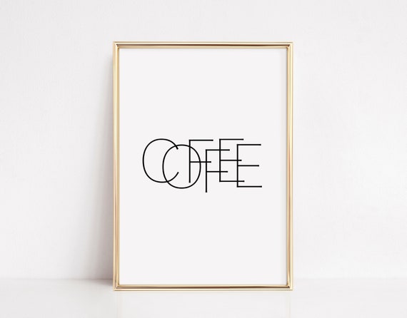 Coffee Poster Coffee Bar Decor Coffee Print Cafe Wall Decor Coffee Shop Sign Restaurant Wall Art