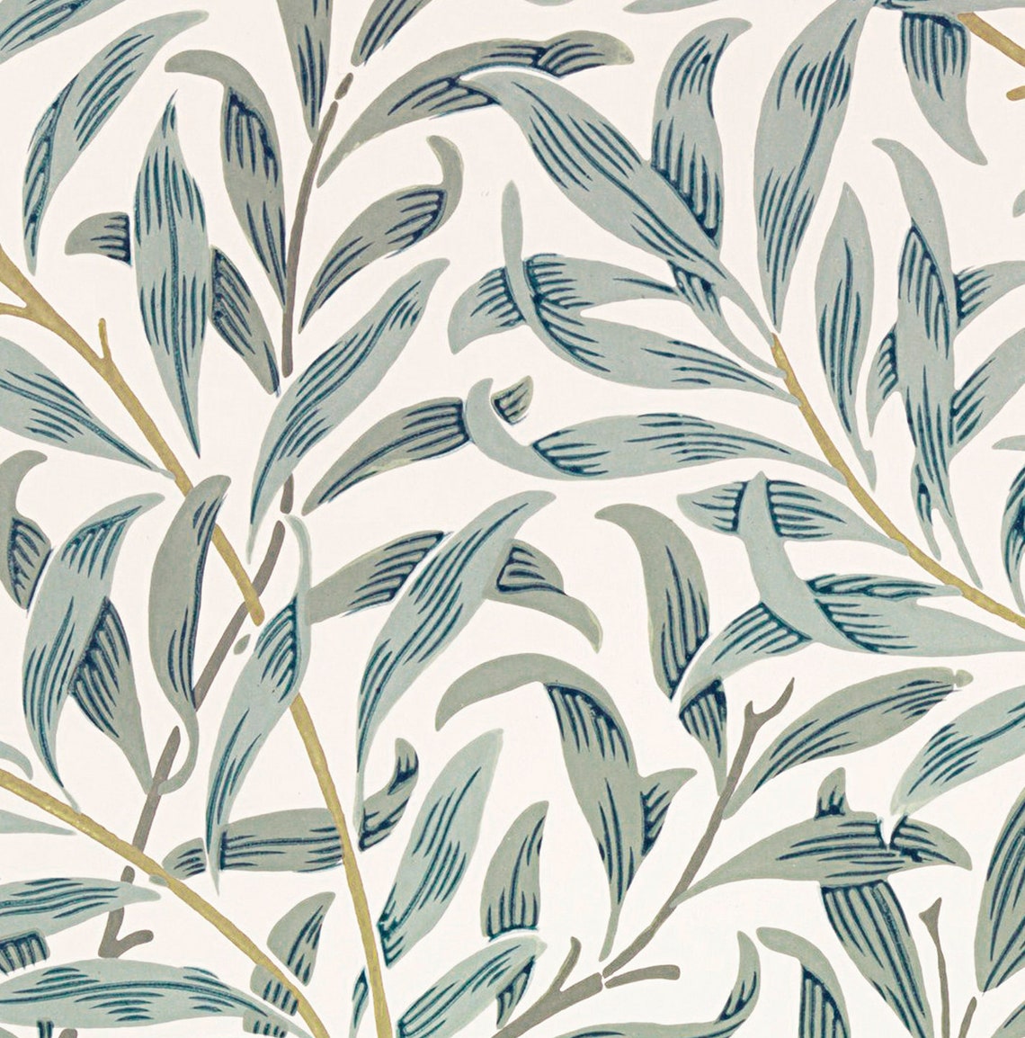 William Morris Willow Bough Sage Green Botanical Artwork Poster - Image 2