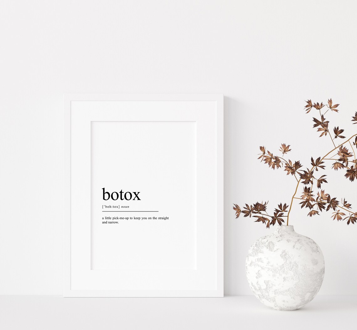 Botox Definition Funny Salon Wall Art Print - Image 2