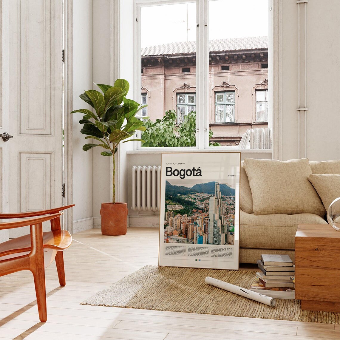 Bogota Colombia Andes City Skyline Mountain View Travel Poster - Image 4