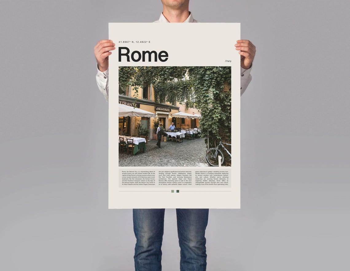 Rome Poster Rome Print Rome Wall Art Rome Gift Rome Travel Poster Rome Photo Italy Print Italy Poster Italy Travel Art Italy Poster - Image 2