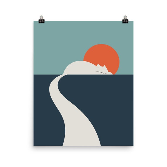 Cat Landscape 3 Art Print