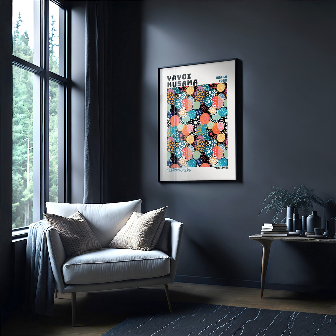 Yayoi Kusama Abstract Japandi Wall Art Print - Image 4