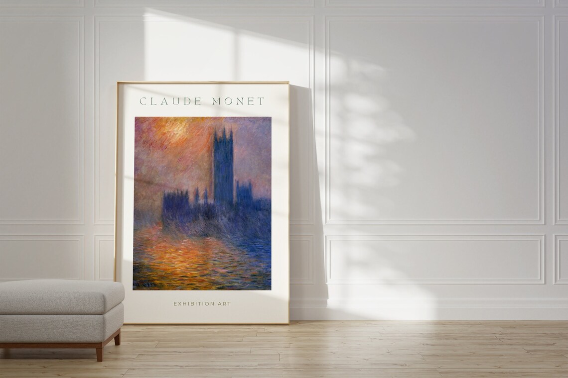 Claude Monet Best Friend Gift Poster Print