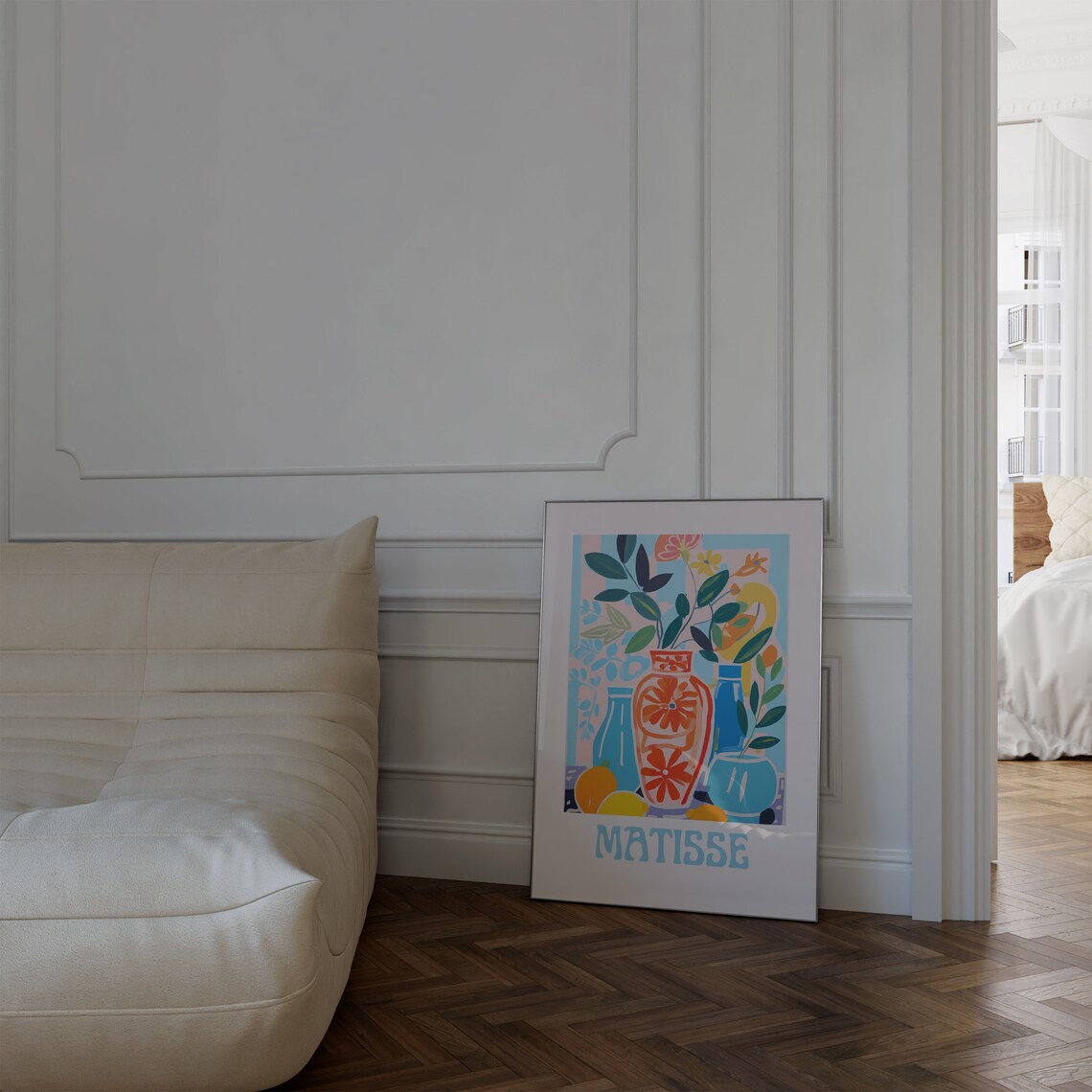 Matisse Bold Vases Orange Floral Still Life Modern Color Art Poster - Image 3