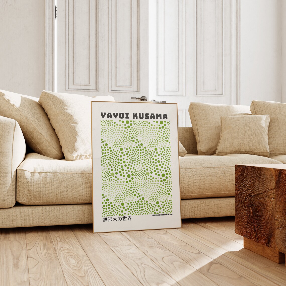 Yayoi Kusama Inspired Abstract Art Print, Japandi Gallery Wall - Image 5