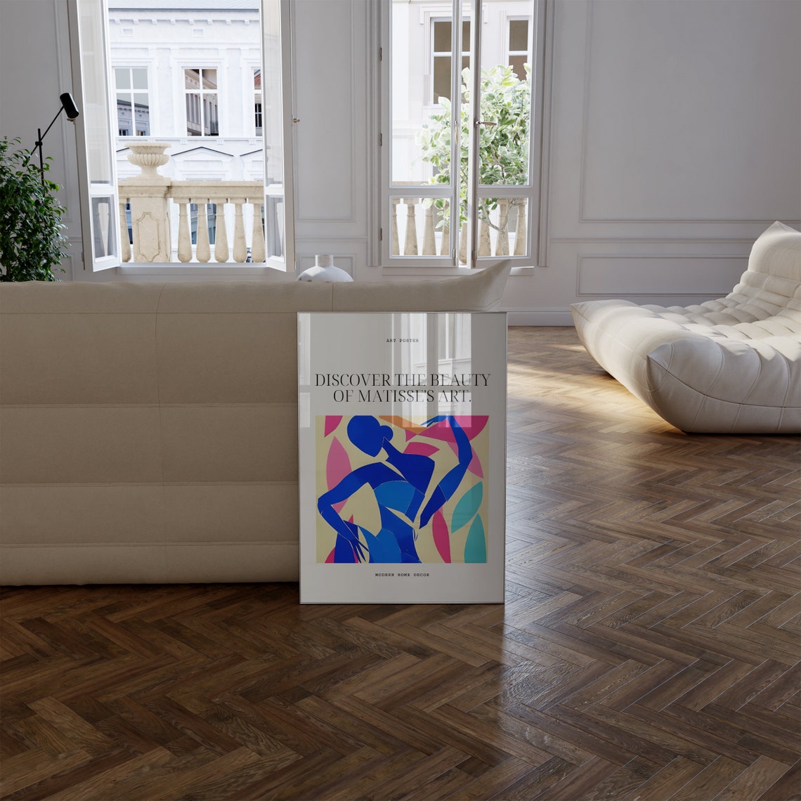 Henri Matisse Blue Dancer Cut Out Modern Dance Silhouette Poster - Image 3