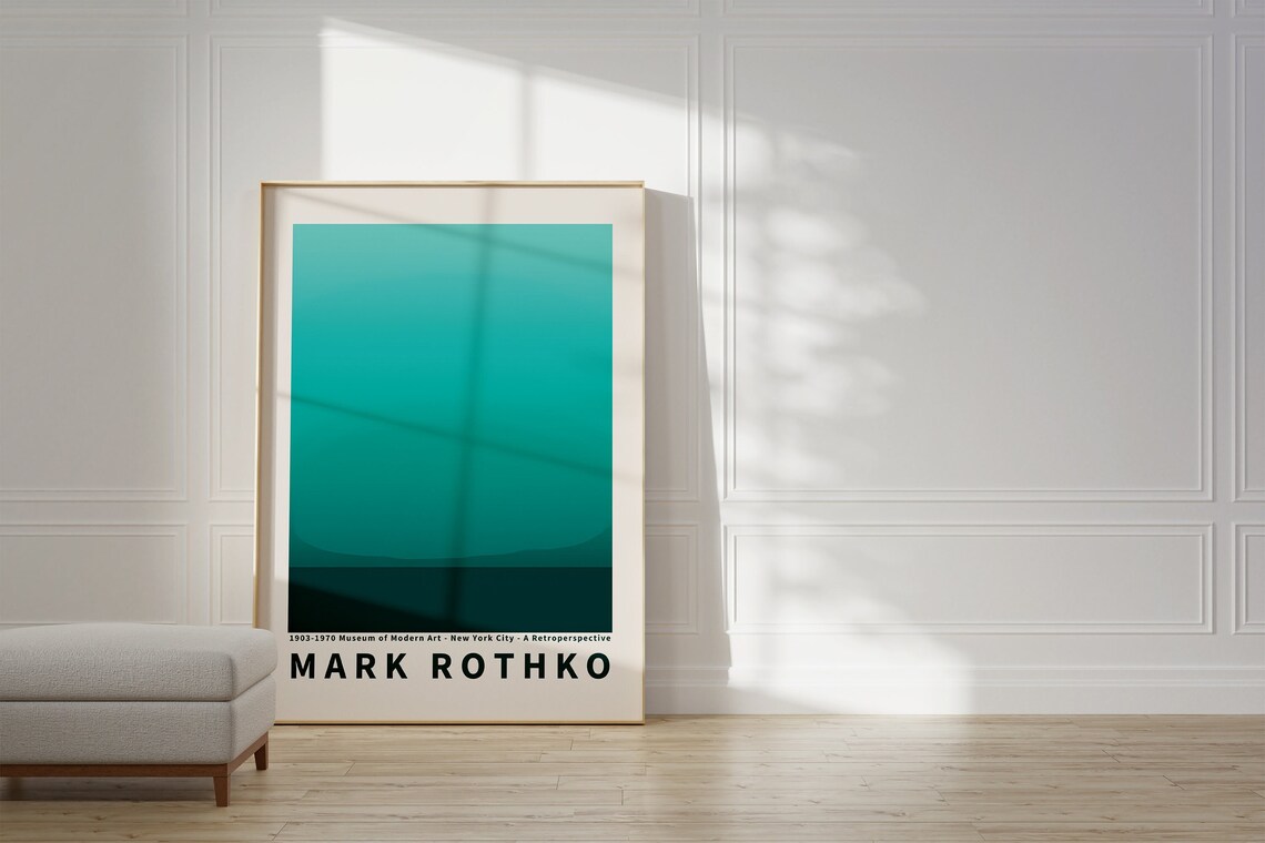 Mark Rothko Exhibition Housewarming Gift Poster Print