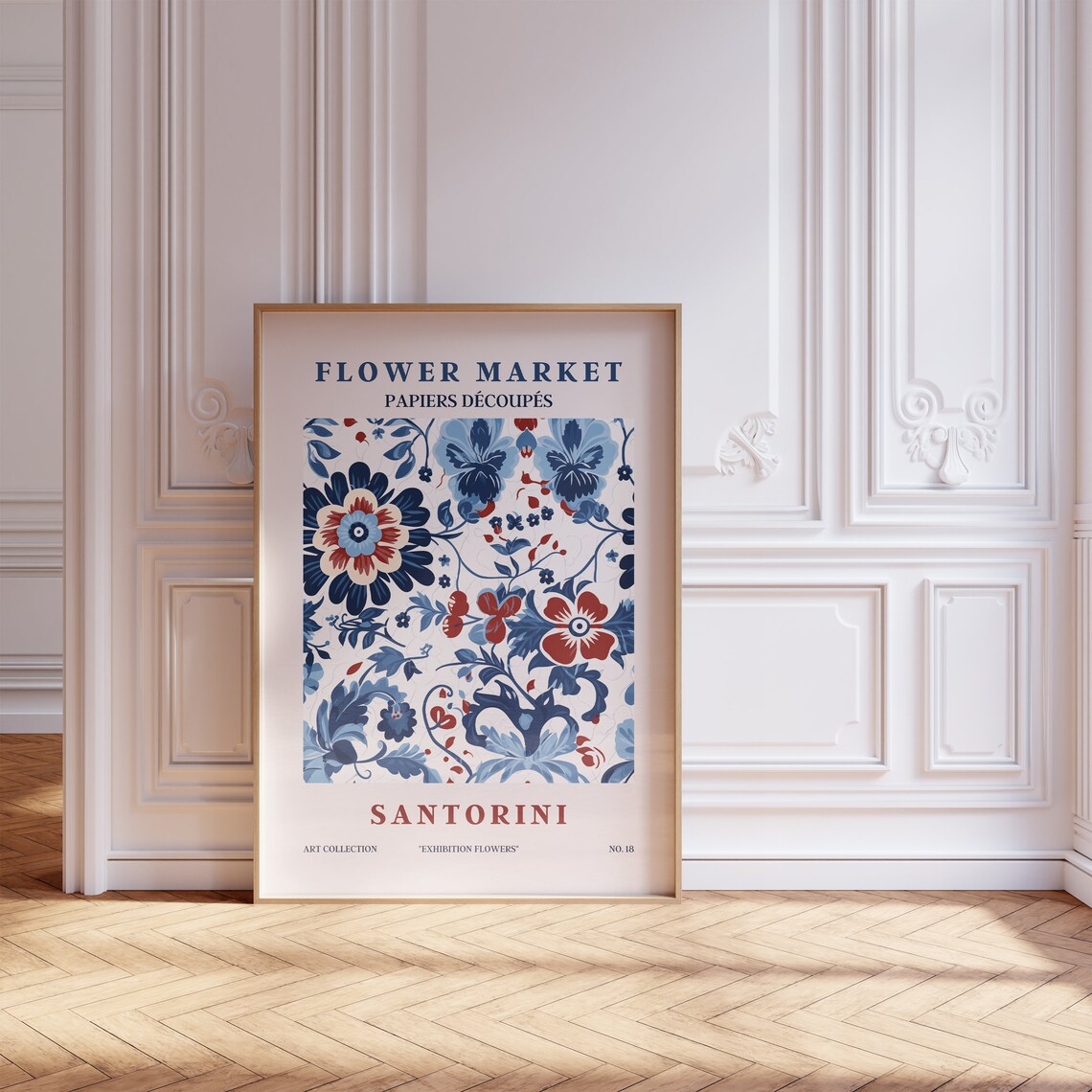 Flower Market Modern Floral Art Print, Scandinavian Style - Image 5