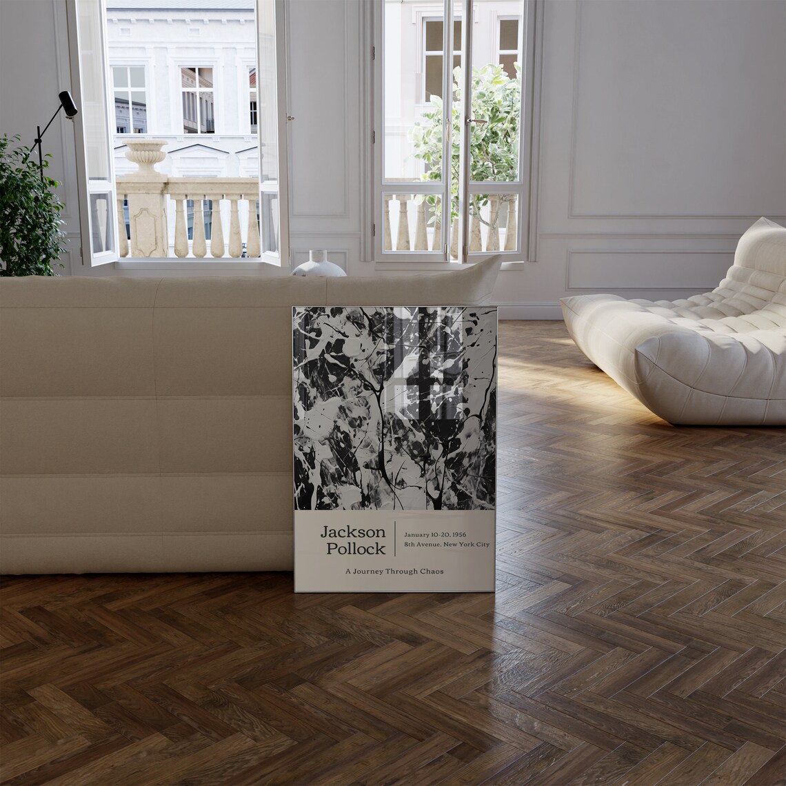 Jackson Pollock Trendy Abstract Wall Art Print - Image 3
