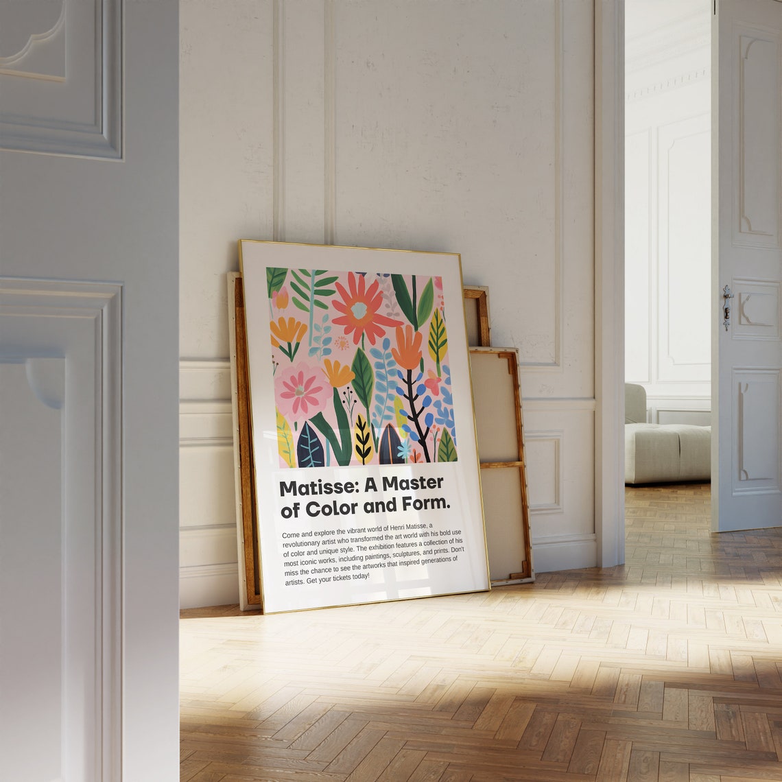 Henri Matisse A Master of Color and Form Floral Exhibition Poster - Image 2